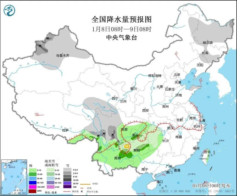 “三九”开始，冷空气“暴力”开场，南方迎来2025年首轮大范围雨雪！
