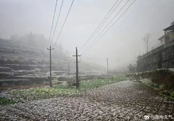 湖南这些地方下雪了！