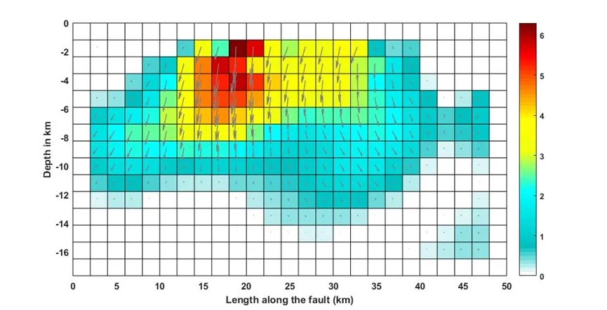 卫星拍摄西藏定日震区:最大破裂位置较浅,最大位错量达6米 卫星拍摄西藏定日震区:最大破裂位置较浅,最大位错量达6米