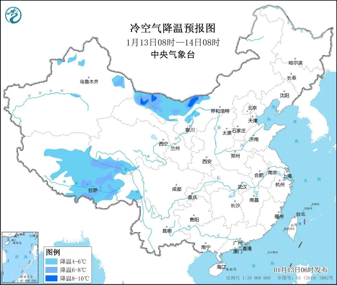 冷空气南下影响我国，局地降温10℃以上！