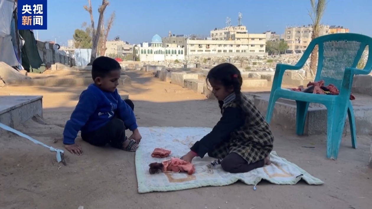 “没工作 没收入 只能居住在墓地里” 加沙流离失所者艰难求生