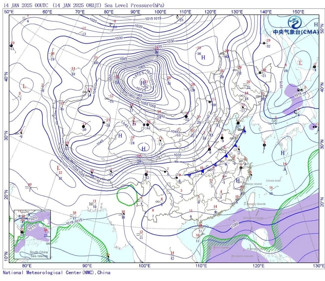 最低零下7℃!上海发布今年首个寒潮预警,明天有雪? 最低零下7℃!上海发布今年首个寒潮预警,明天有雪?