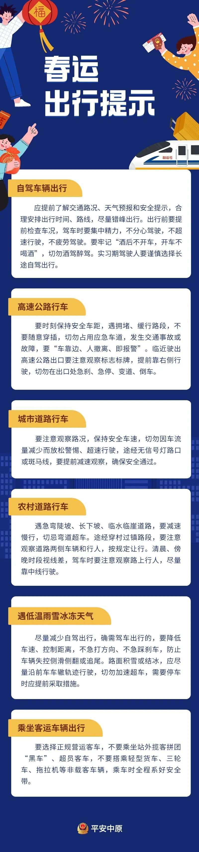 春运出行提示,请查收! 春运出行提示,请查收!
