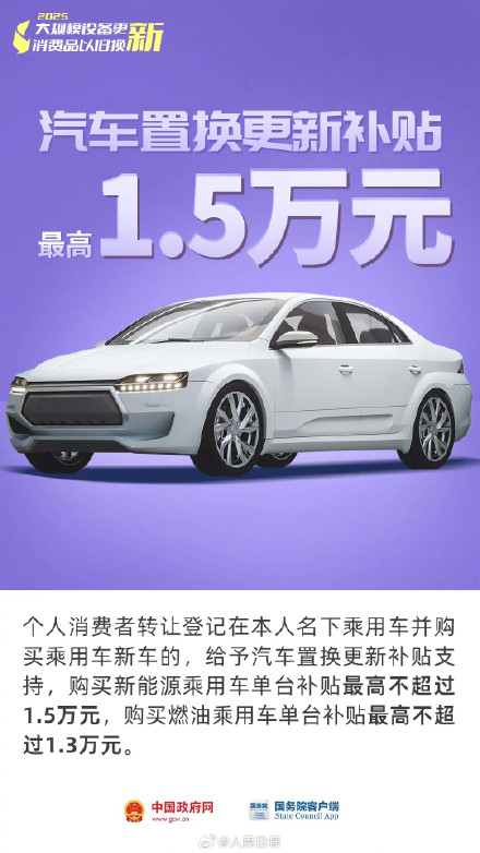 转发收藏！一组图看懂以旧换新最新政策