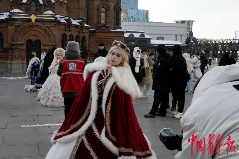 “三步一公主、五步一女王” 冰雪哈尔滨旅拍正火热