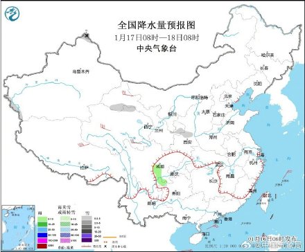 东部南部海域有大风 全国大部地区降水稀少