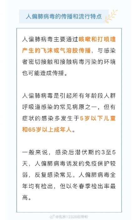 人偏肺病毒不是新病毒！如何应对看这里！