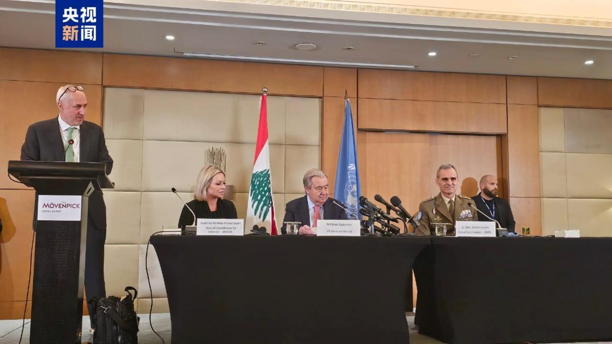 古特雷斯呼吁以色列和黎巴嫩遵守停火协议