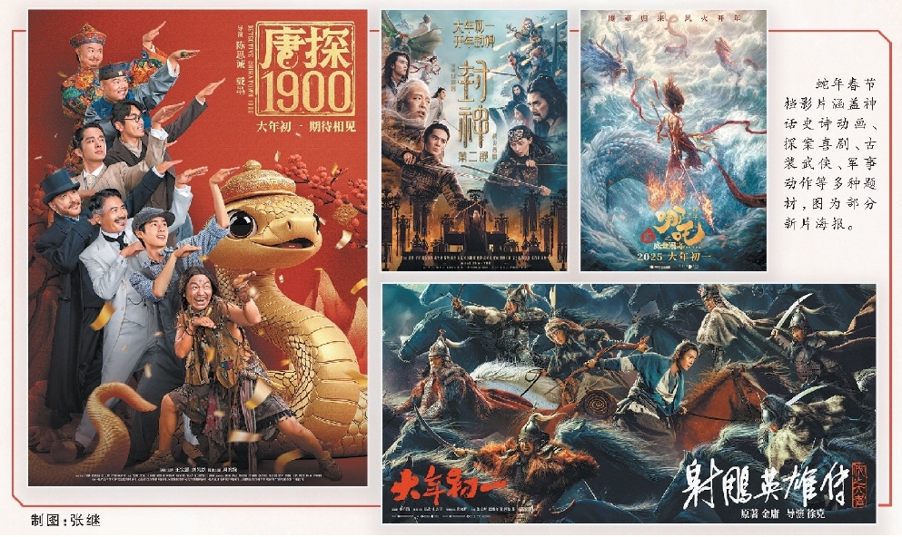 六部新片开售约5.5小时刷新春节档预售最快破亿元纪录