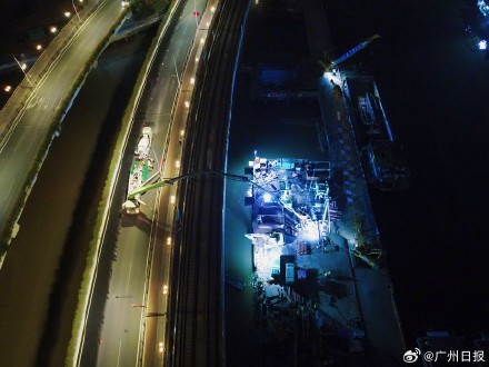 广州珠江边新增一座步行桥:黄埔涌步行桥进入主体结构施工 广州珠江边新增一座步行桥:黄埔涌步行桥进入主体结构施工