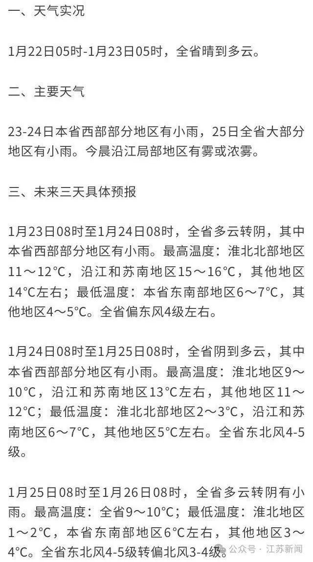 今冬最强雨雪来袭！江苏降温超10℃！