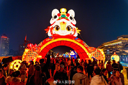 璀璨！长安灯会一亮灯年味儿就来了