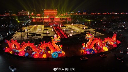 璀璨！长安灯会一亮灯年味儿就来了