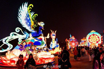 璀璨！长安灯会一亮灯年味儿就来了