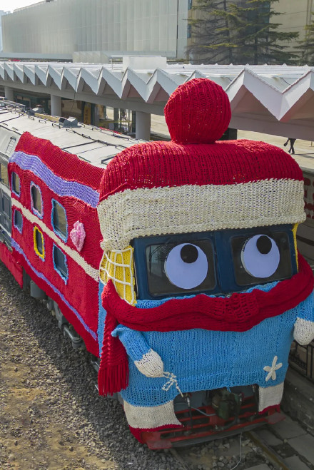可爱！穿上毛衣的火车有多萌