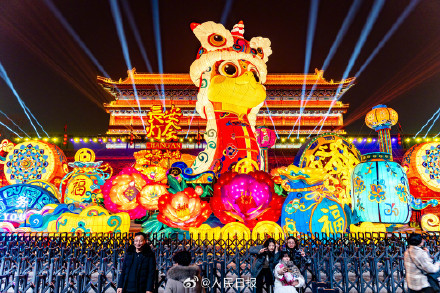 璀璨！长安灯会一亮灯年味儿就来了