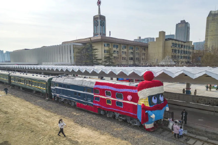 可爱！穿上毛衣的火车有多萌