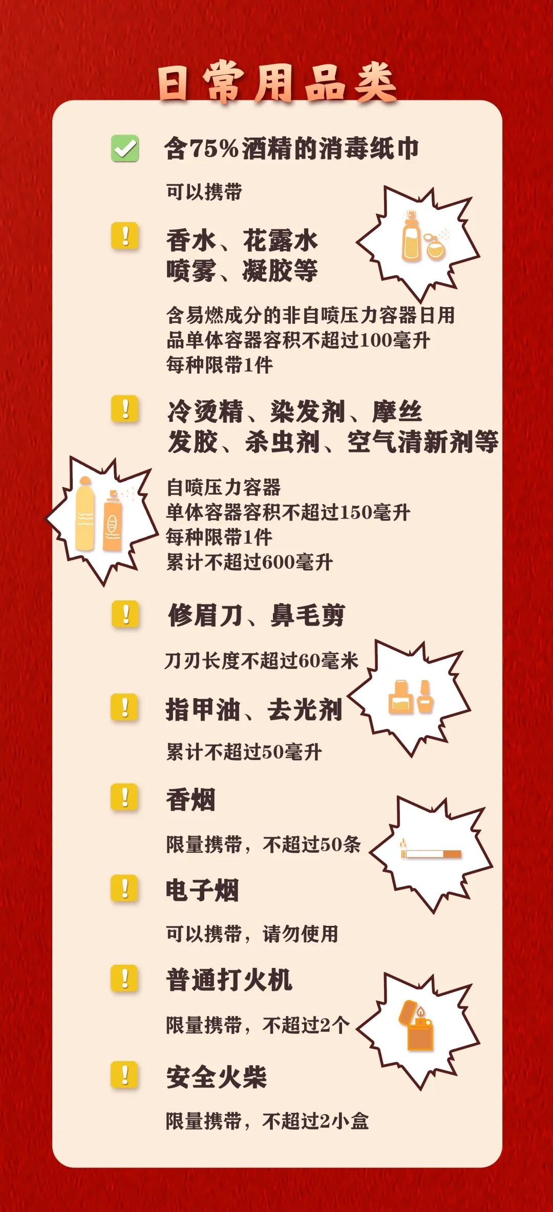 行李箱里“给家人满满的爱”，都能带上火车吗？赶紧自查→