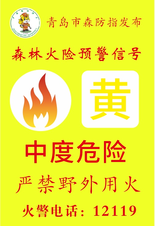 森林火险黄色预警！青岛城阳区最新发布→