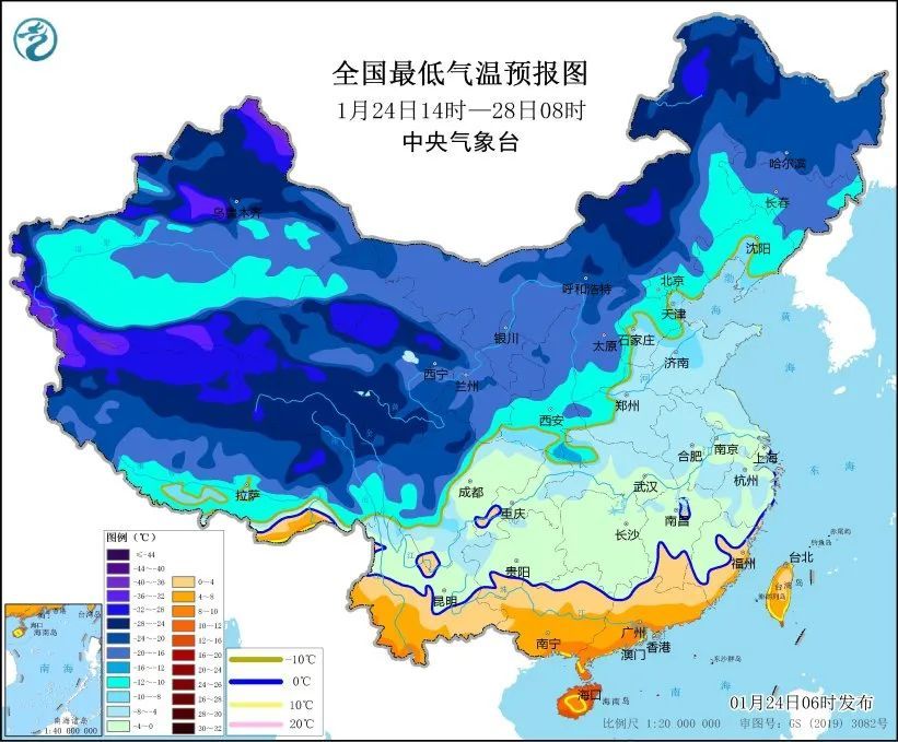 暴雪、寒潮预警！