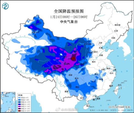 注意！暴雪寒潮黄色预警来了