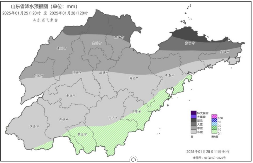 三预警齐发！最低-12℃！中到大雪局部暴雪！今夜起，山东迎大范围雨雪！