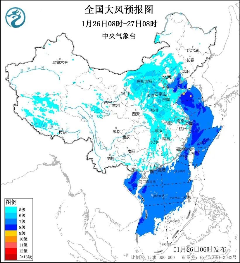 上海45天无雨记录今天结束，强冷空气傍晚抵达，最低零下5℃！暴雪+寒潮+大风三警齐发