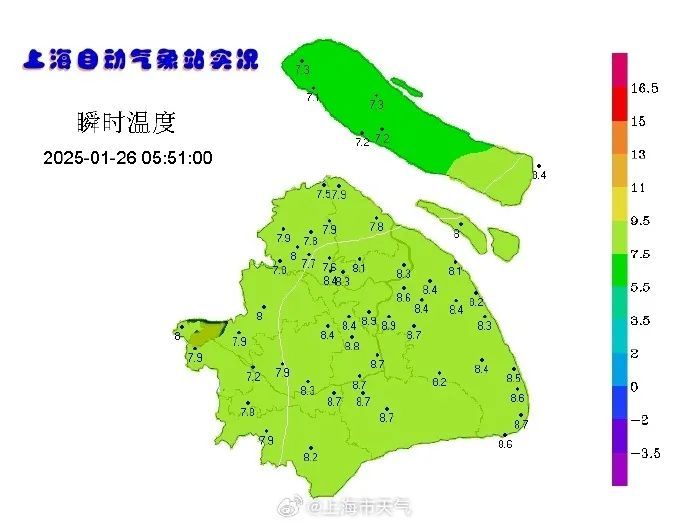 上海45天无雨记录今天结束，强冷空气傍晚抵达，最低零下5℃！暴雪+寒潮+大风三警齐发