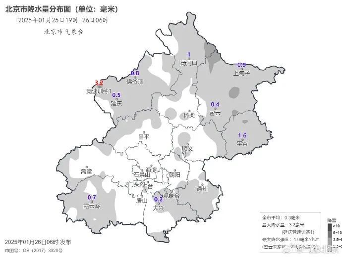 北京：你家那里下雪了吗？天冷风大路滑，行车注意安全！