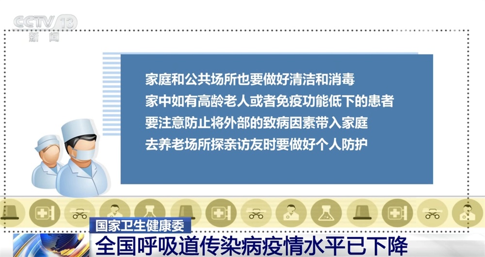 全国呼吸道传染病疫情水平已下降 中国疾控中心发出健康提示