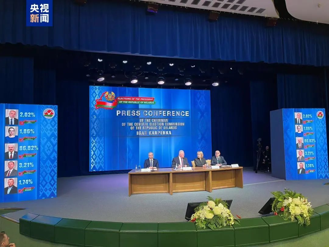 最新结果显示：卢卡申科胜选