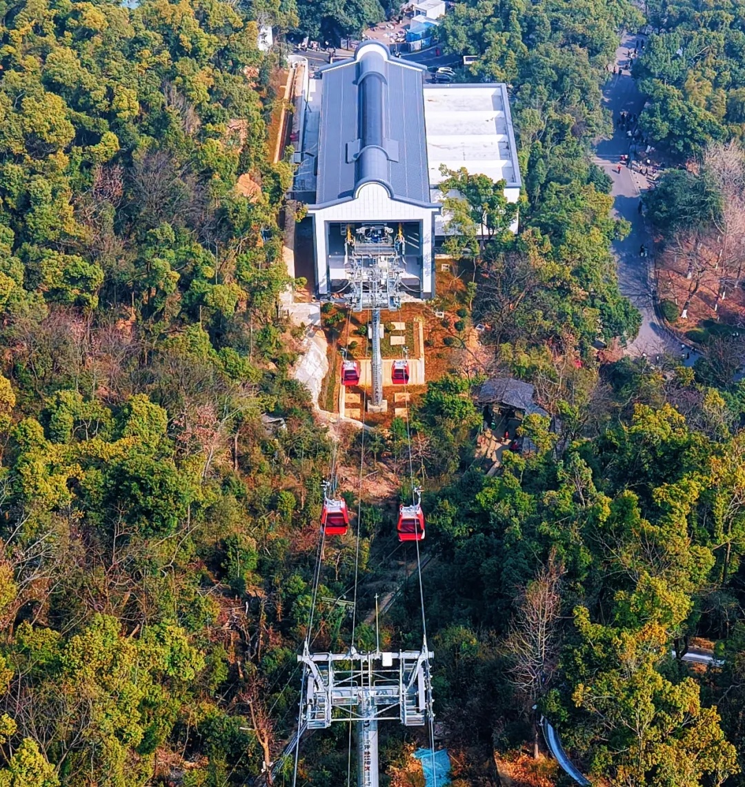 岳麓山新索道，今日试运行！