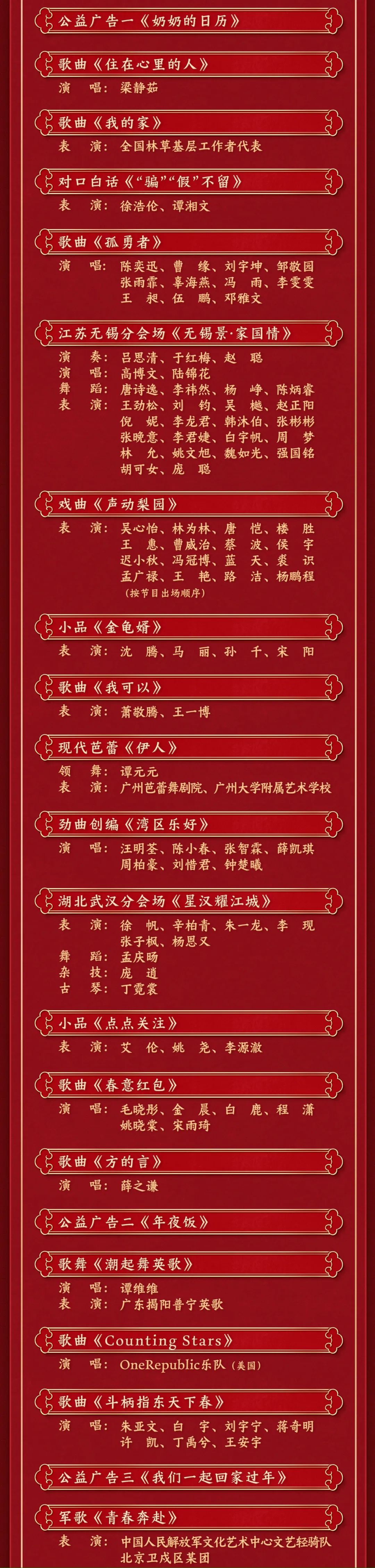 央视《2025年春节联欢晚会》节目单来了! 央视《2025年春节联欢晚会》节目单来了!