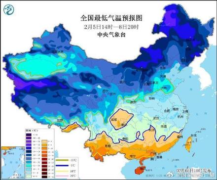 蛇年首个寒潮预警 北方部分地区降温可超10℃