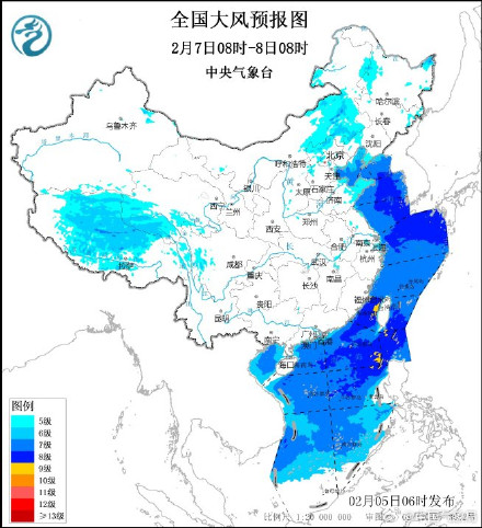 北方地区风力强劲 6日起新一股强冷空气影响中东部