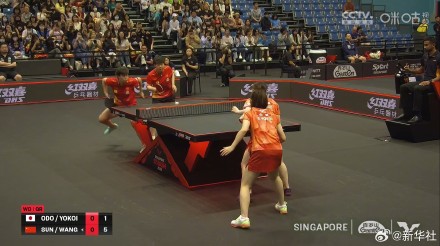 孙颖莎王艺迪3比0大藤沙月横井咲樱