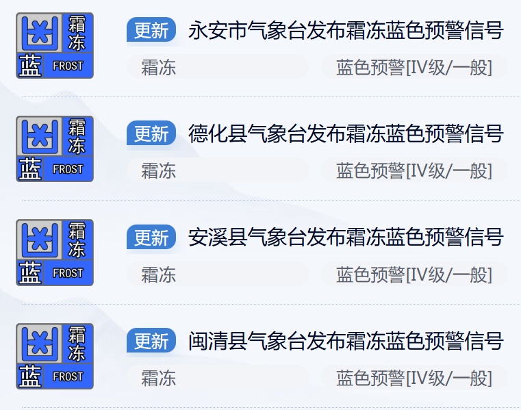 寒潮来袭！福建今天有雪，福州气温降至个位数