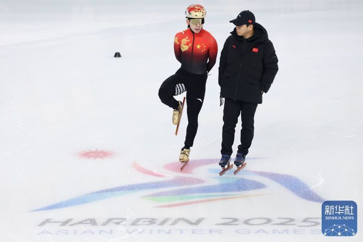 赛前训练进行时！中国短道速滑队全力备战