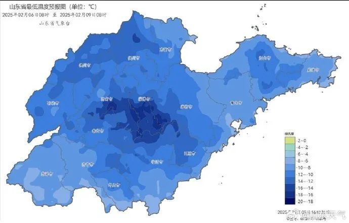 有较强冷流降雪，最低零下15℃！山东三预警齐发