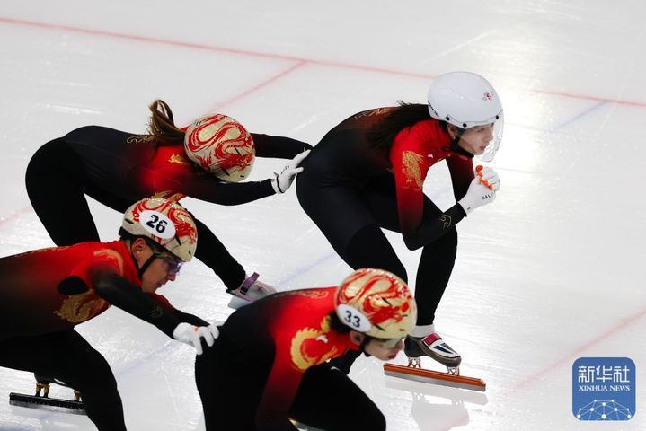 赛前训练进行时！中国短道速滑队全力备战