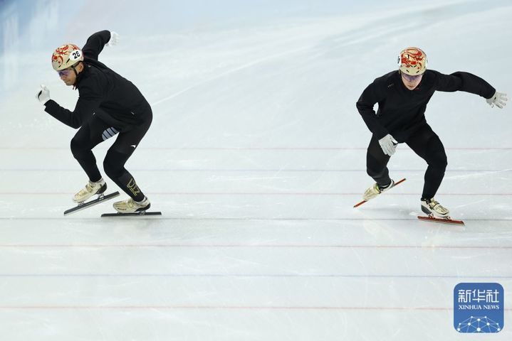 赛前训练进行时！中国短道速滑队全力备战