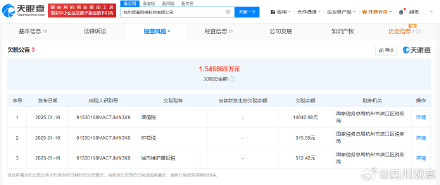 猫一杯实控公司因欠税被公告