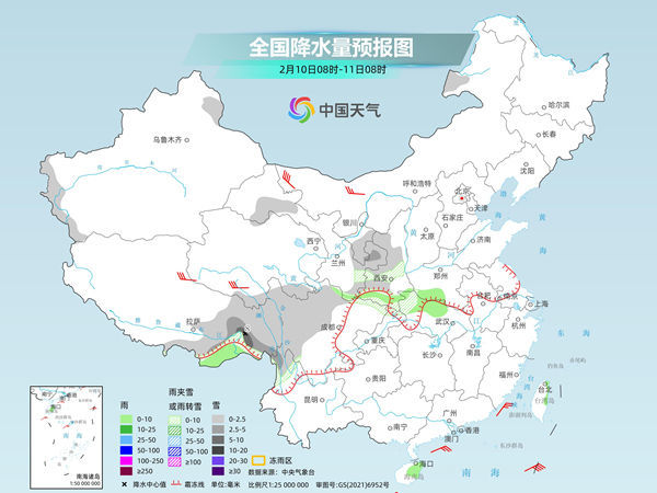 寒潮南下江南多地迎今冬来最冷白天 云贵川等地仍有雨雪