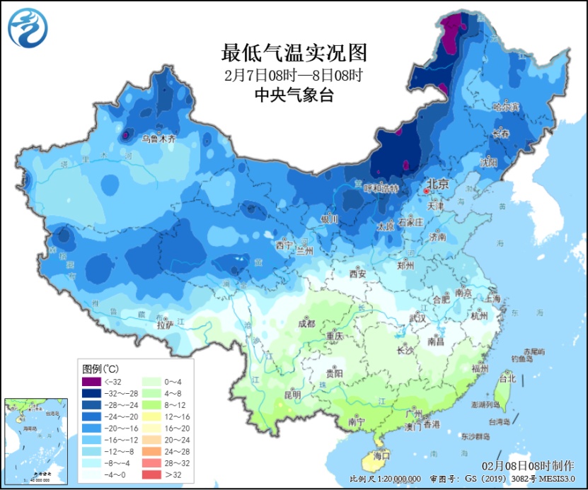 中央气象台：寒潮影响趋于结束，北方大部经历入冬以来最冷一天