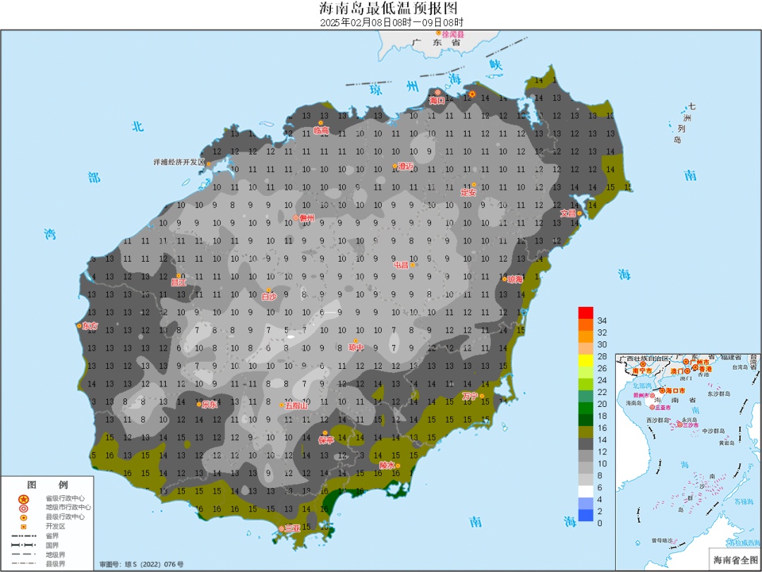 最低气温降至10℃及以下！海南发布寒冷四级预警