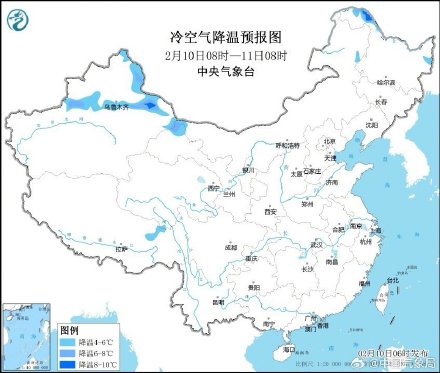 今日起新一股冷空气来了 中东部有大范围弱降水