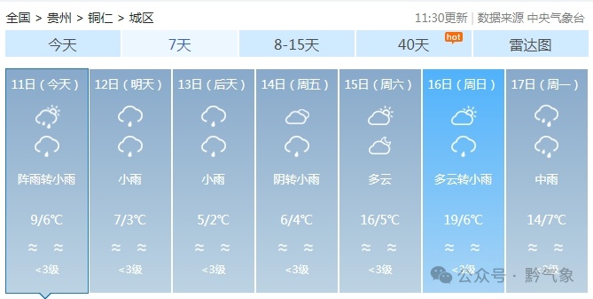 刚刚升温就要降！贵州局地有冻雨或雨夹雪