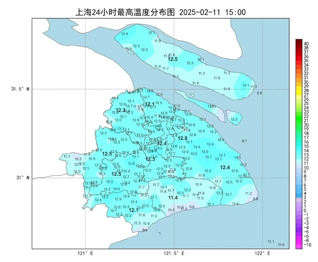 元宵节上海最高12℃，中午起风力增大，体感湿冷！赏灯游玩请注意