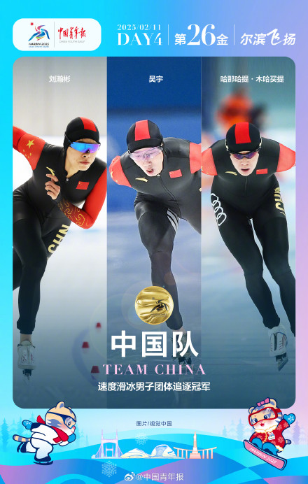拿下最后一金,中国队包揽亚冬会男子速度滑冰金牌 拿下最后一金,中国队包揽亚冬会男子速度滑冰金牌