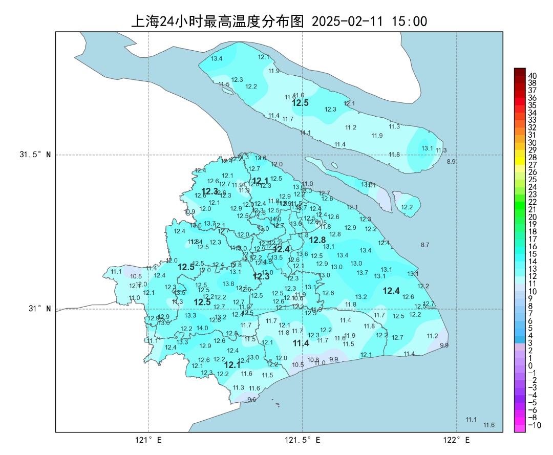 上海气温重回两位数！元宵节云量多有小雨，后期还有降水，气温起伏不定……